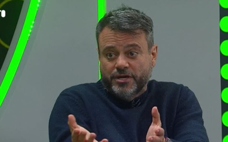 Eric Faria durante o Fechamento Sportv