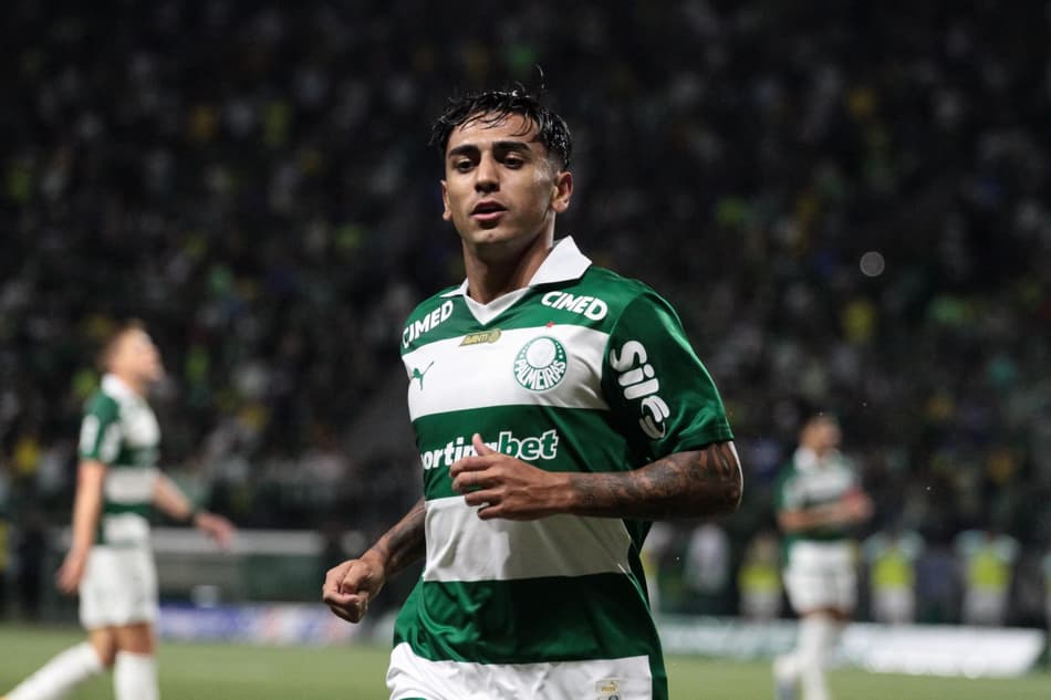 Facundo Torres, durante partida entre Palmeiras e Vitoria