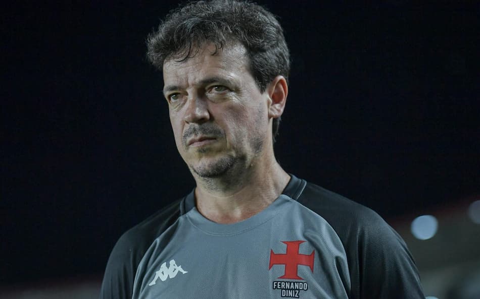 Fernando Diniz tecnico do Vasco durante partida contra o Sao Paulo no estadio Sao Januario