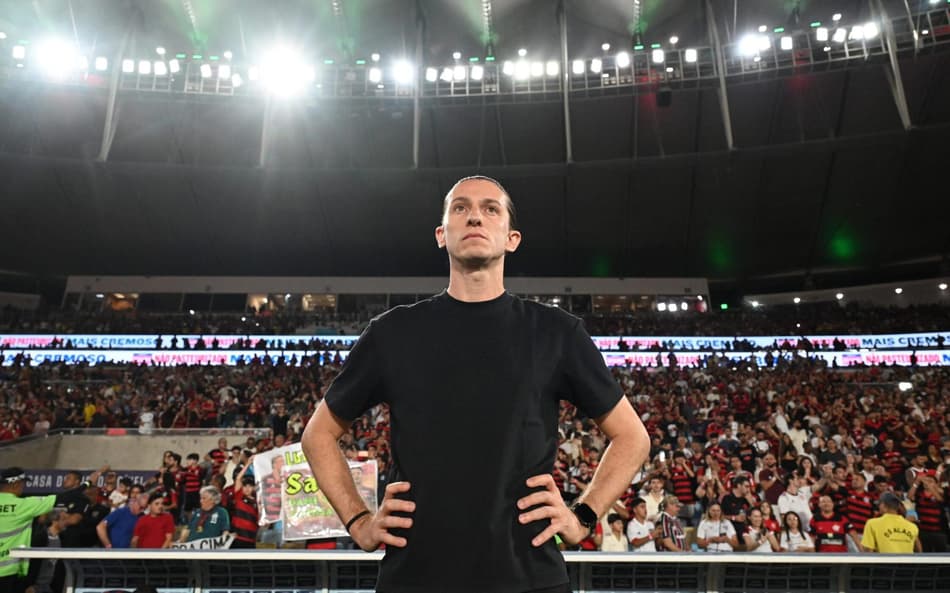 Filipe Luís, treinador do Flamengo (Foto: ALEXANDRE BRUM/Agencia Enquadrar/Gazeta Press)
