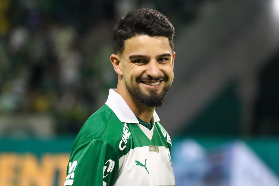 Flaco Lopez em partida entre Palmeiras e Vitoria