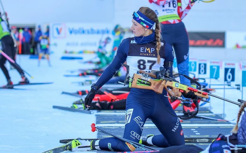 Gaia Brunello competindo (Foto: CBDN)