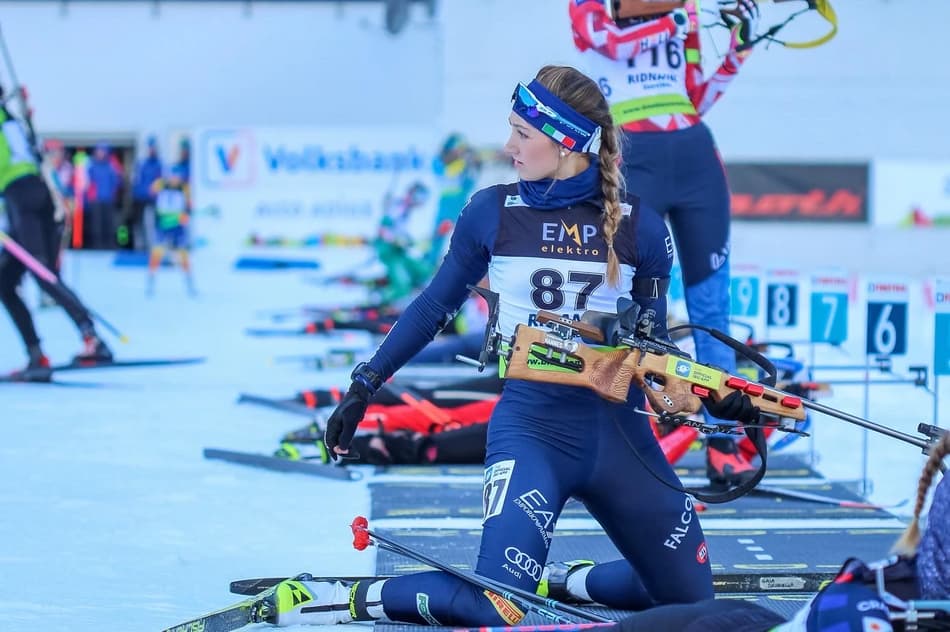 Gaia Brunello competindo (Foto: CBDN)