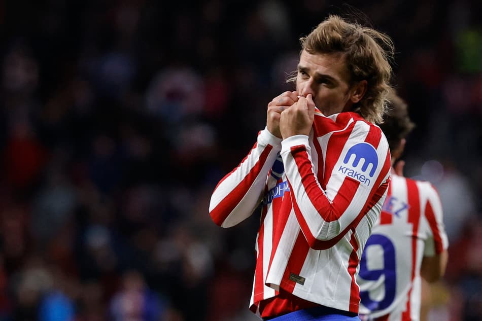 Griezmann comemorando o gol marcado contra o Levante (Foto: Oscar del Pozo/AFP)