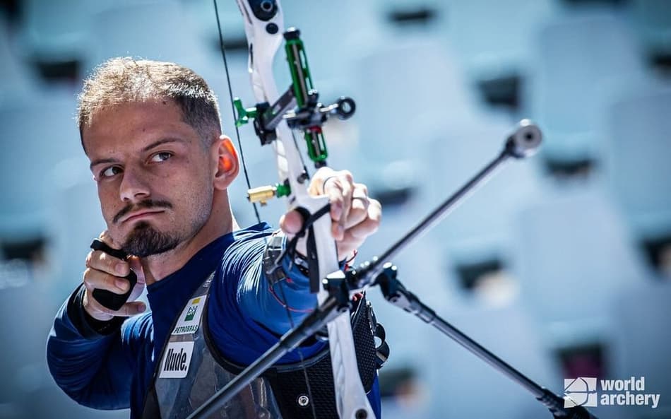 Marcus D'almeida no Mundial de Tiro com Arco 2025 (Foto: World Archery)