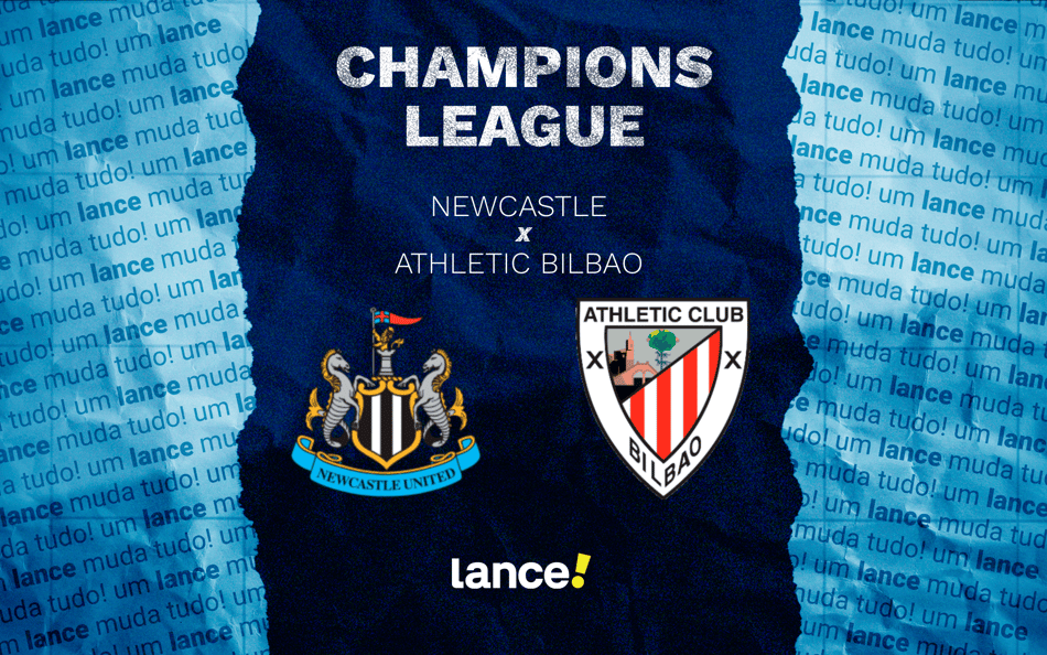 Newcastle x Bilbao pela 4ª rodada da Champions League (Arte: Lance)