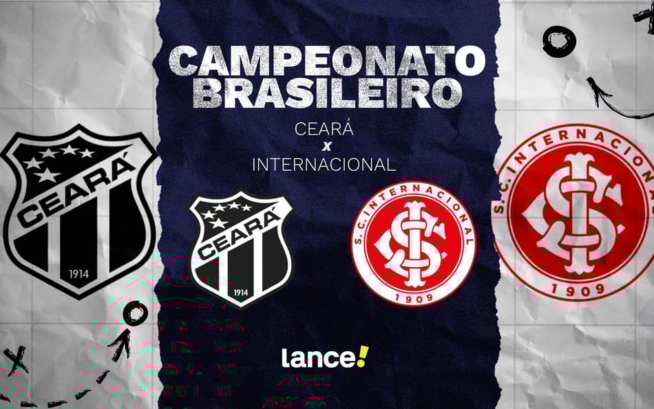 Ceará x Internacional: onde assistir ao vivo, horário e escalações do jogo pelo Brasileirão
