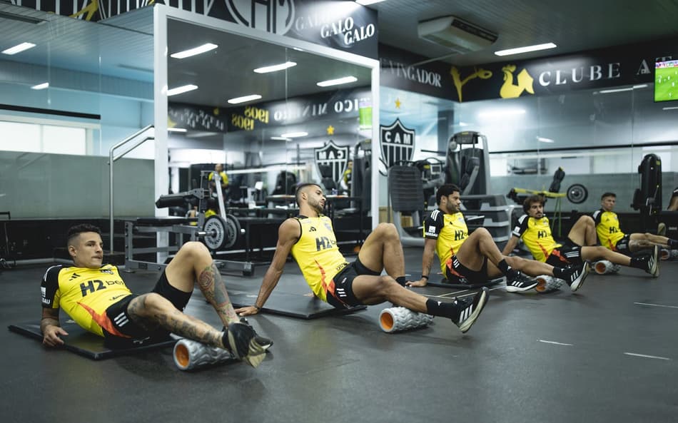 Opções do Atlético contra o Flamengo (Foto: Pedro Souza / Atlético)