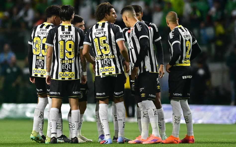 Santos perdeu para o Palmeiras no Brasileirão (Foto: Eduardo Carmim/Photo Premium/Gazeta Press)