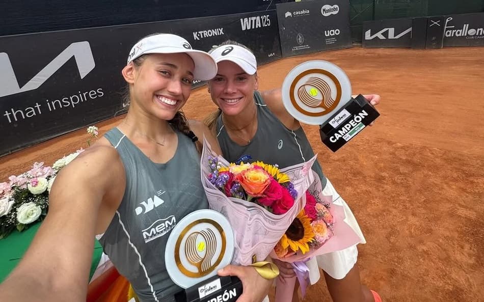 Dupla brasileira atropela adversárias e conquista WTA 125 de Cáli