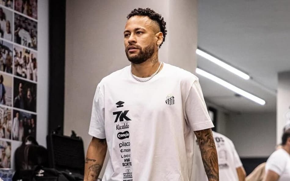 Neymar voltou aos gramados depois de sete jogos. (Foto: Divulgação/ Santos FC)