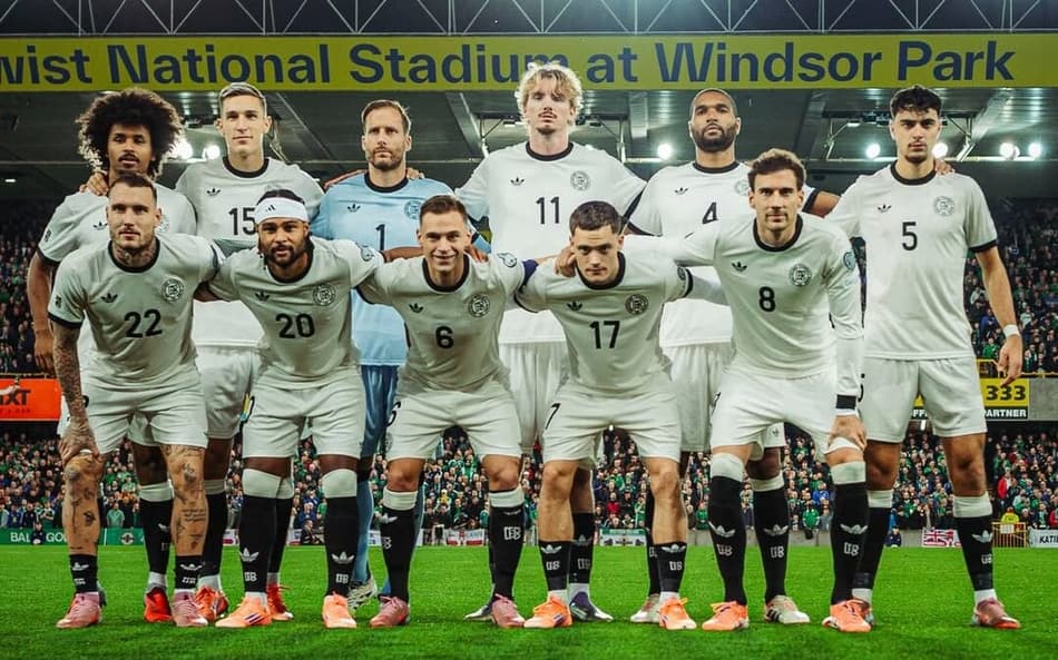 Seleção da Alemanha em partida das Eliminatórias Europeias (Foto: Reprodução DFB / Philipp Reinhard)