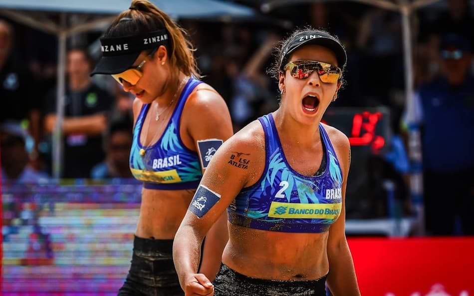 Thamela e Victoria no Elite 16 do Rio de Janeiro (Foto: Divulgação / Volleyball World)