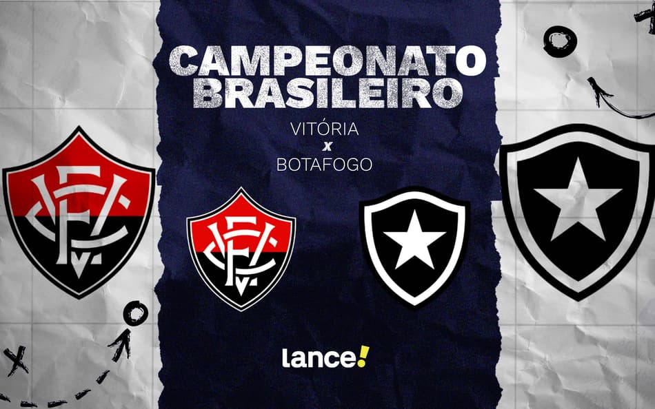 Vitória e Botafogo se enfrentam neste domingo (Foto: arte / Lance!)