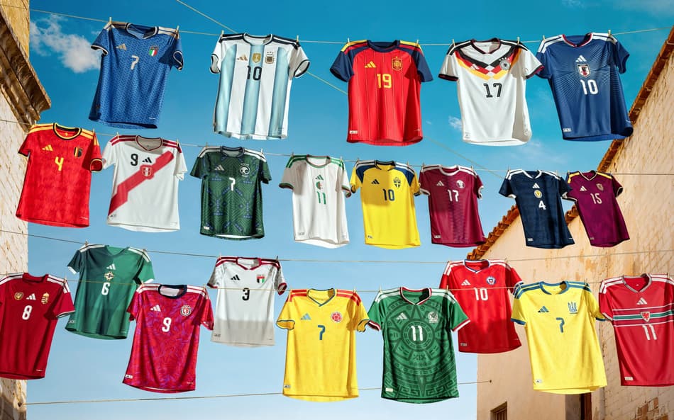 Uniformes adidas seleções copa do mundo 2026