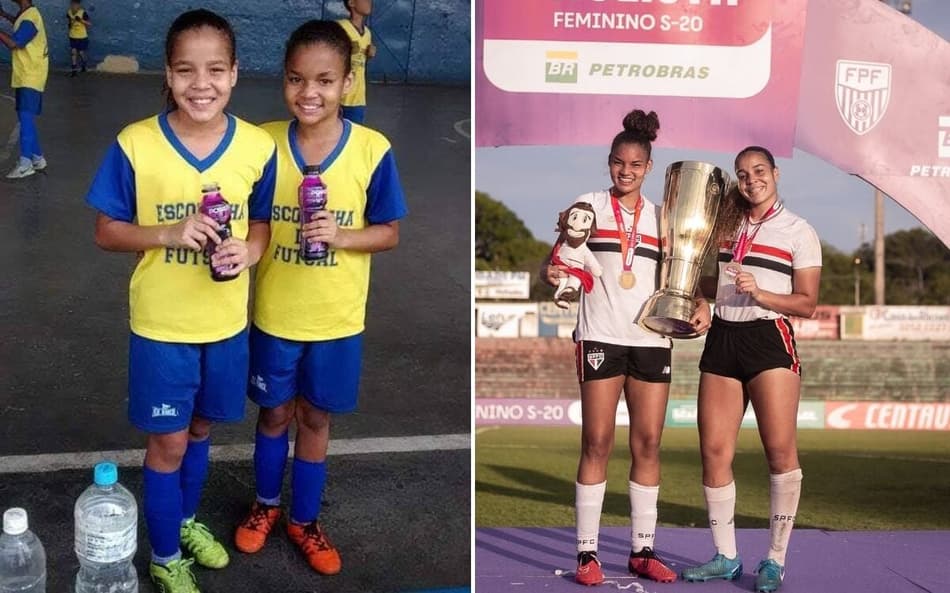 Irmãs Calazans defendem o São Paulo. (Foto: Douglas Moreti)