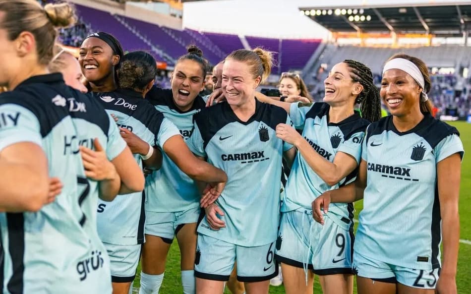 Gabi Portilho e companheiras do Gotham se classificam à decisão da NWSL 2025. (Foto: Gotham/Divulgação)