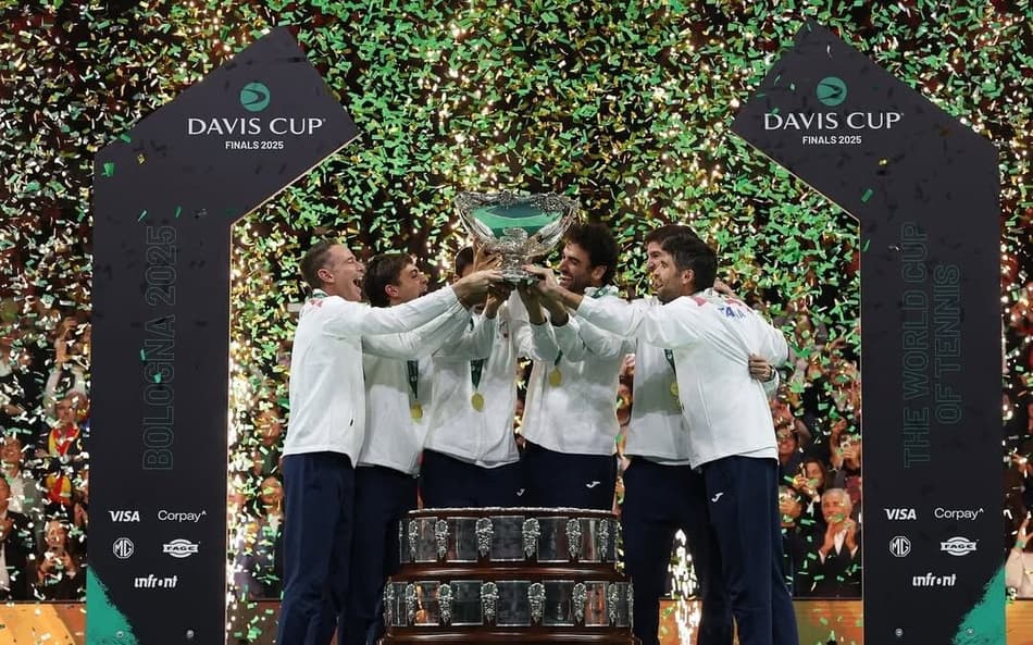 Itália vence a Copa Davis. (Foto: Reprodução / X @copadavis)