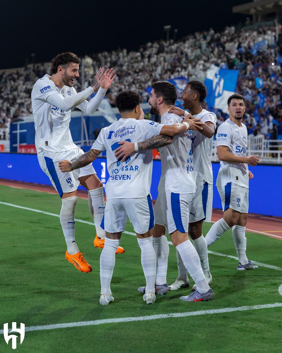 Pelo Campeonato Saudita, o Al-Hilal venceu o Al-Najma por 4 a 2 (Foto: Divulgação/Al-Hilal)
