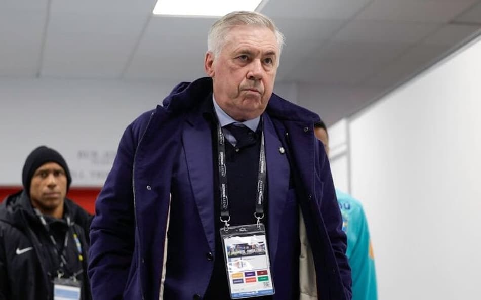 Carlo Ancelotti antes do amistoso entre Brasil e Tunísia (Foto: Rafael Ribeiro / CBF)