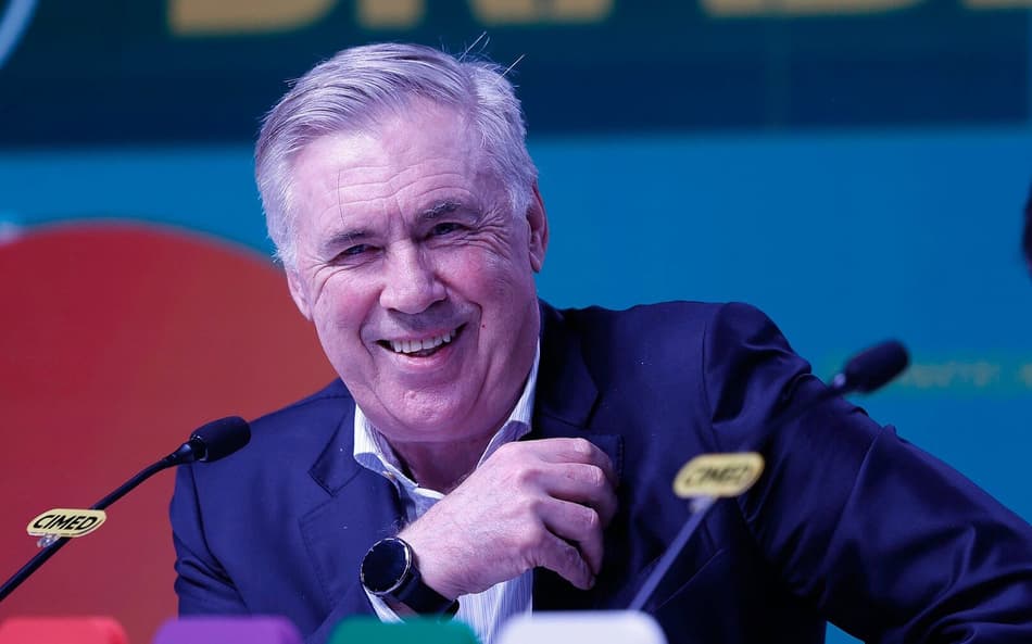 Carlo Ancelotti, técnico da Seleção Brasileira