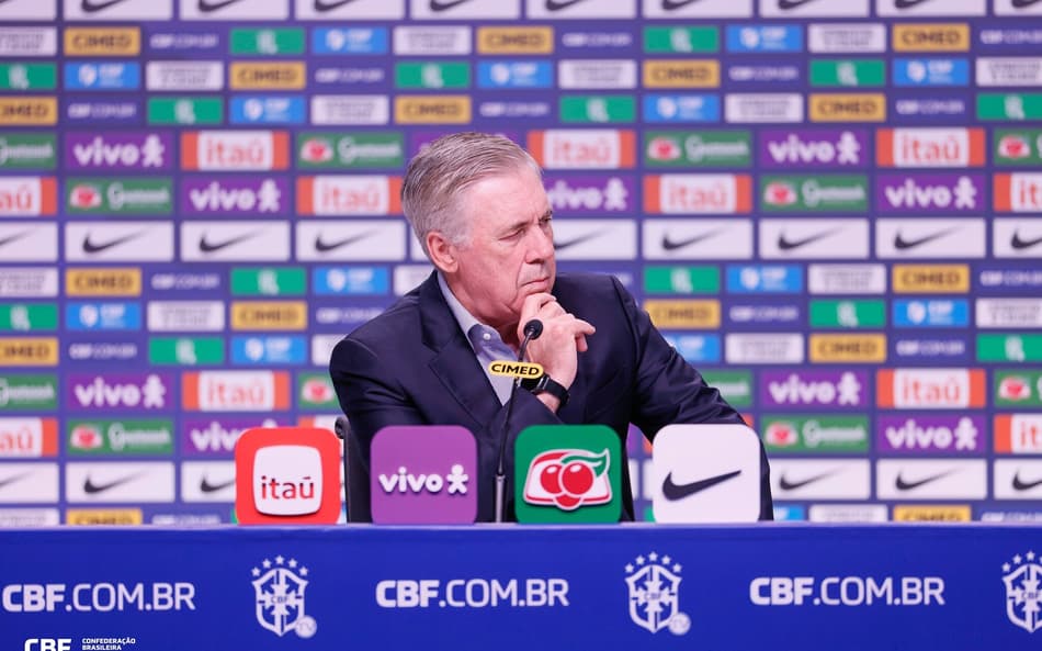 Carlo Ancelotti, técnico da Seleção Brasileira