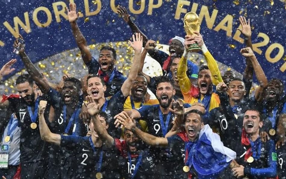 A França venceu a Croácia na final e foi campeã da Copa do Mundo de 2018 ( FRANCK FIFE / AFP)