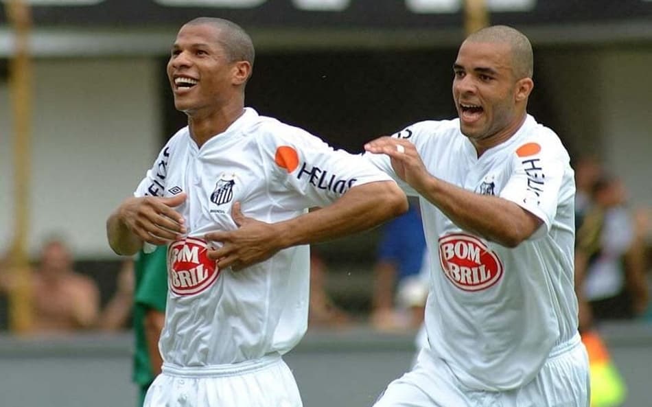 Alex no Santos em 2004