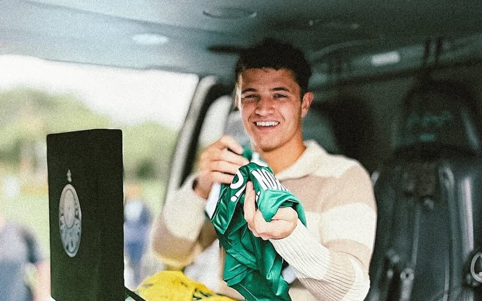 Lando Norris antes do GP de F1 de São Paulo (Foto: Reprodução/ Palmeiras)