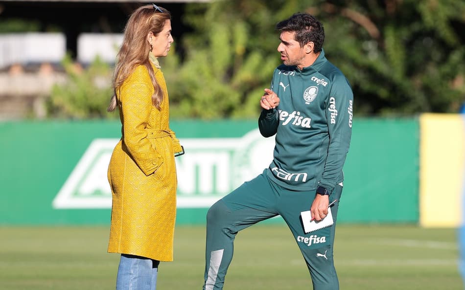 Leila Pereira e Abel Ferreira - Contratações do Palmeiras
