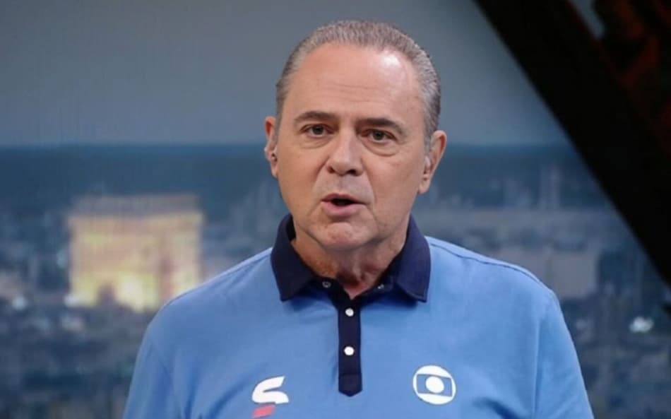 Luis Roberto narrou Brasil x Japão pela Globo (Foto: Reprodução)