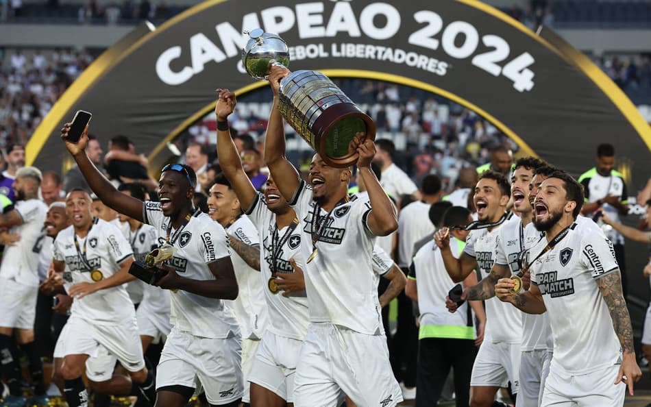 Botafogo superou o Atlético-MG para vencer seu primeiro título da Libertadores (Foto: ALEJANDRO PAGNI / AFP)
