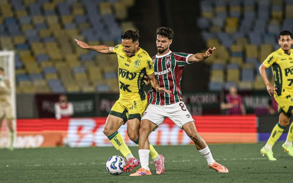 Martinelli em ação no jogo do Fluminense contra o Mirassol pelo Brasileirão