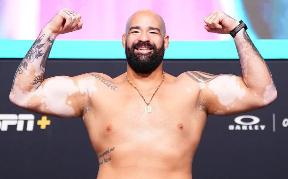 Max Gimenis em pesagem no UFC (Foto: Reprodução/Instagram/Max Gimenis)