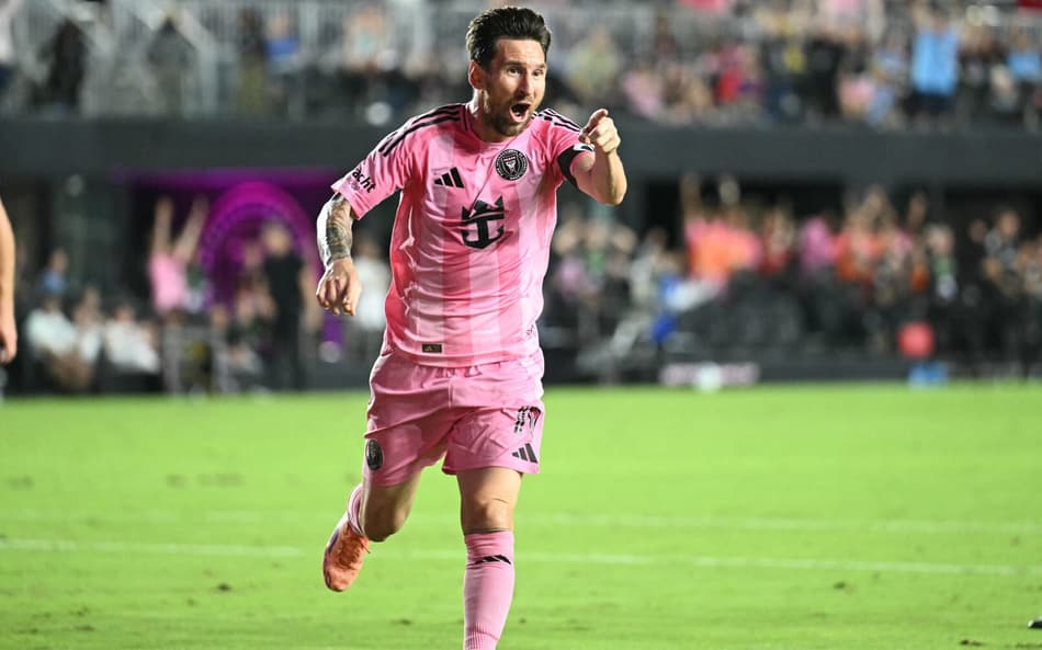Messi comemora gol diante do Nashville (Foto: Chandan Khanna/ AFP)