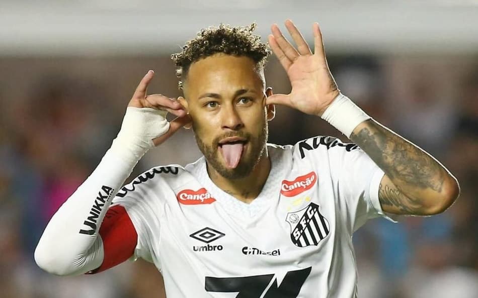Neymar comemora gol marcado diante do Mirassol (Foto: Mauricio De Souza/AGIF / Gazeta Press)