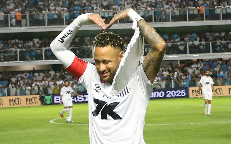 Neymar em Santos x Mirassol (Foto: Mauricio De Souza/AGIF / Gazeta Press)