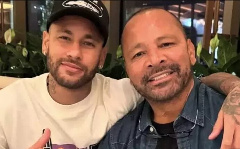 Neymar Jr. e seu pai, empresário do jogador (Foto: Reprodução/X)
