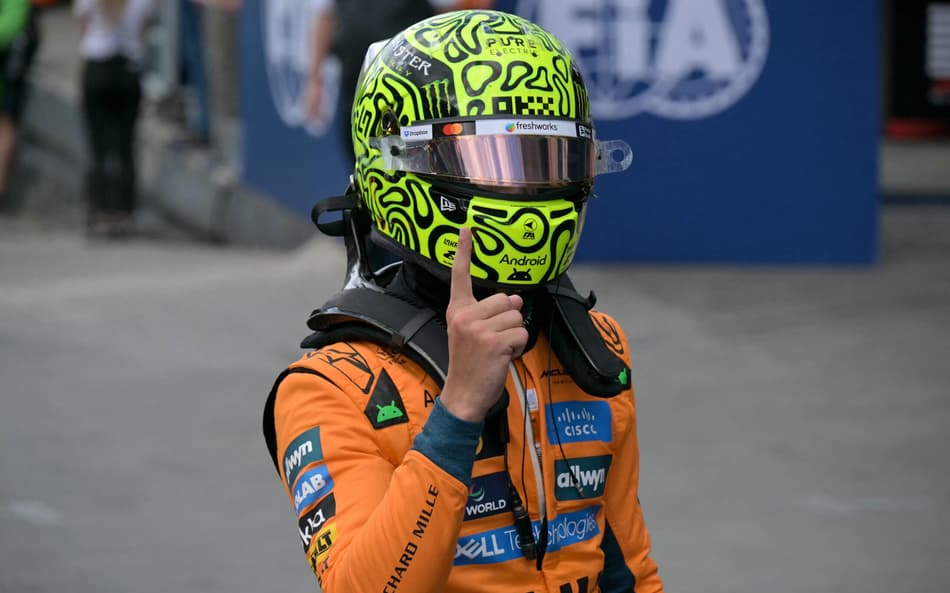 Lando Norris, da McLaren, garantiu a pole position