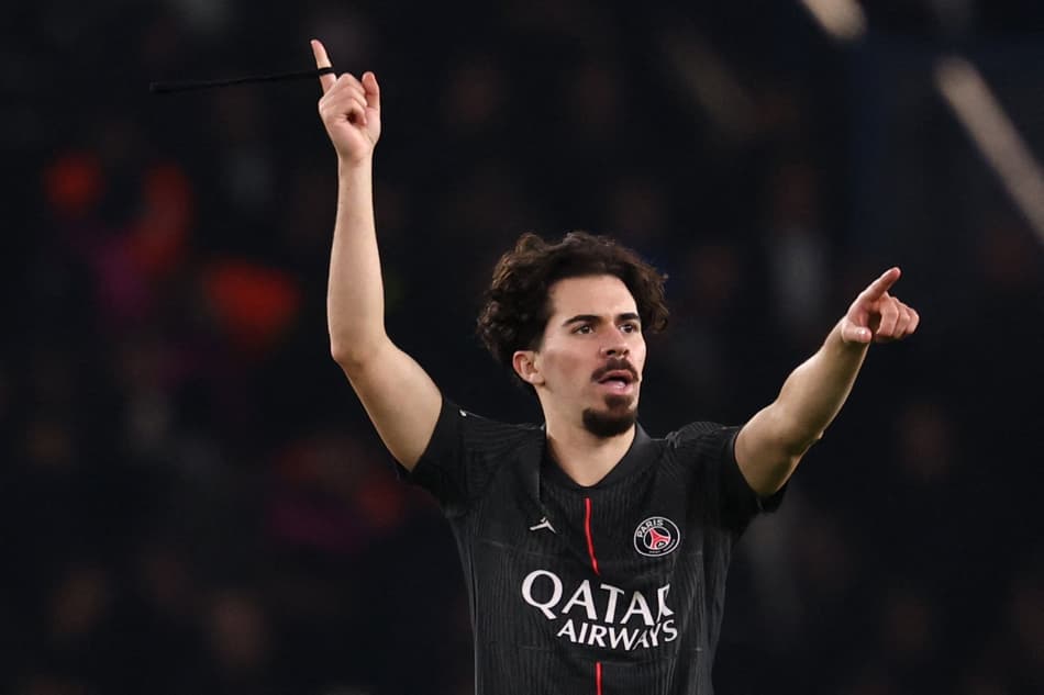 Com três gols de Vitinha, o PSG venceu o Tottenham por 5 a 3, pela Champions League (Foto: FRANCK FIFE / AFP)