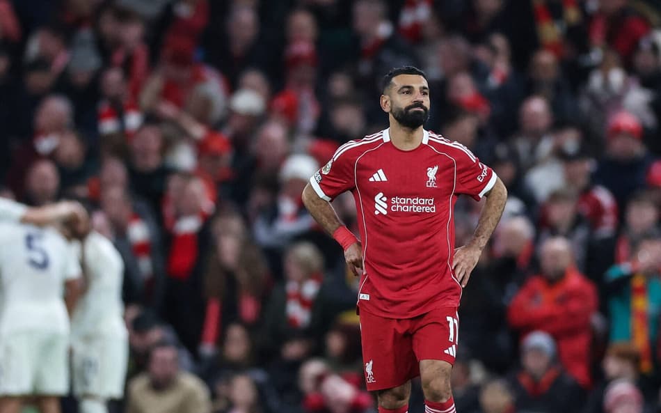 Mohamed Salah lamenta derrota do Liverpool para o Forest na Premier League (Foto: Darren Staples / AFP)