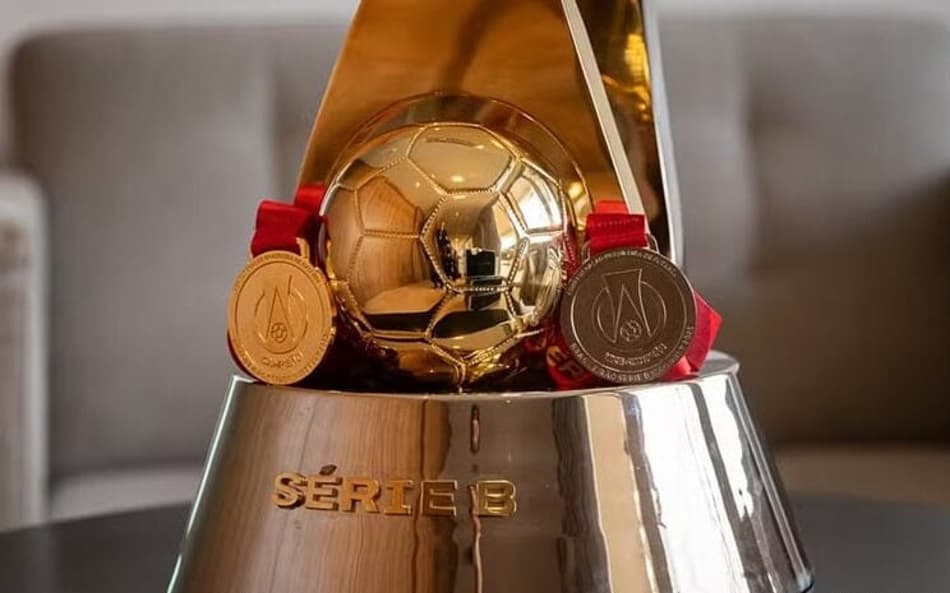 troféu taça medalha Série B 2025