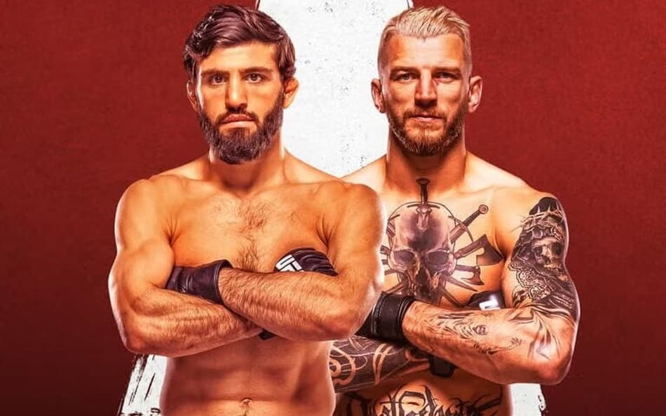 Post oficial para a luta principal do UFC Qatar (Foto: Divulgação/UFC)