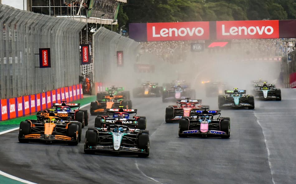 Largada do GP do São Paulo de F1 (Foto: Julio D'Paula/Thenews2/Gazeta Press)