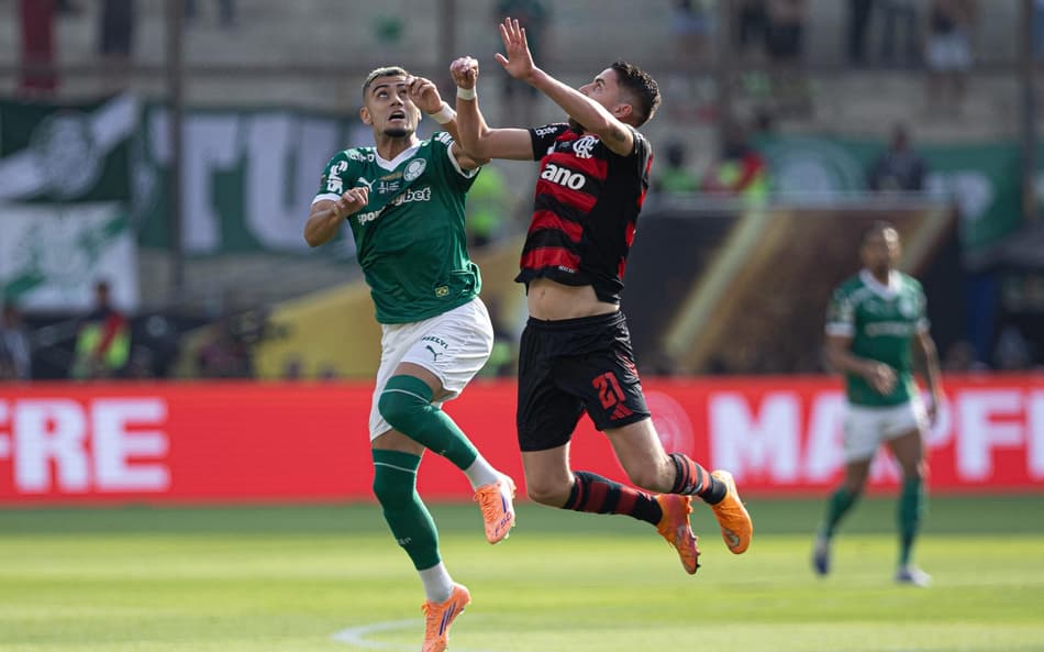 Andreas Pereira na final da Libertadores entre Palmeiras e Flamengo (Foto: Crizam FranÃ§a/Photo Premium/Gazeta Press)