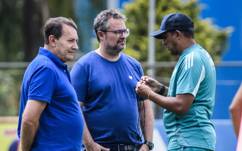 Mattos e Pedro Lourenço (Foto: Gustavo Aleixo/Cruzeiro)