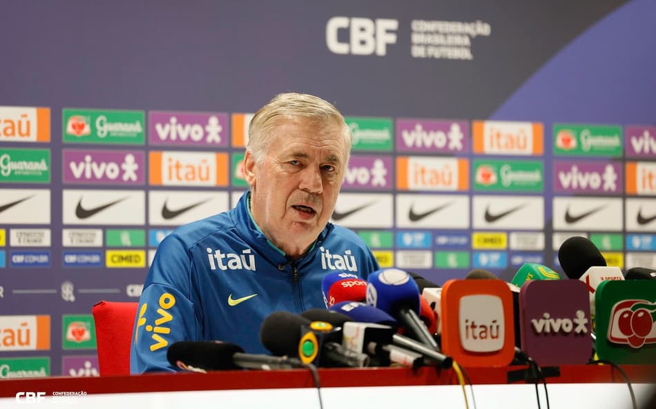 Entrevista coletiva de Carlo Ancelotti (Foto: Rafael Ribeiro / CBF)