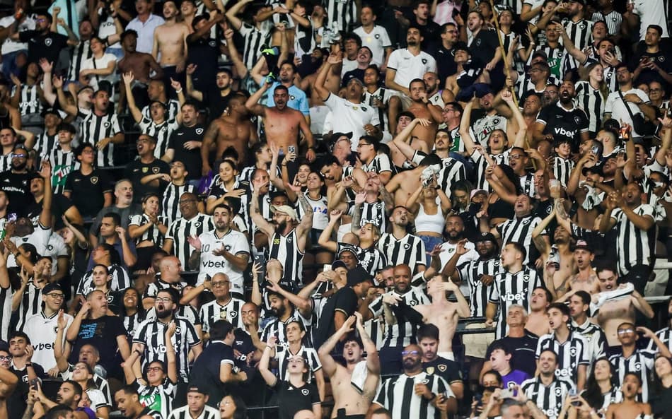 Torcida do Botafogo no Nilton Santos (Foto: Vítor Silva/Botafogo)