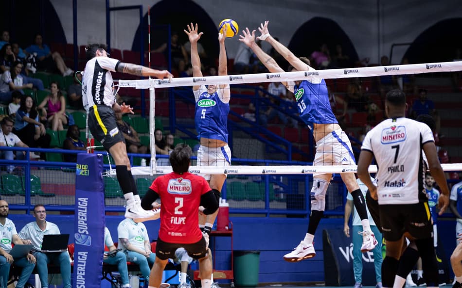 Sada Cruzeiro x Praia Clube Uberlândia (Foto: Agência i7/Sada Cruzeiro)