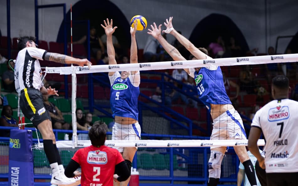 Sada Cruzeiro x Praia Clube Uberlândia (Foto: Agência i7/Sada Cruzeiro)